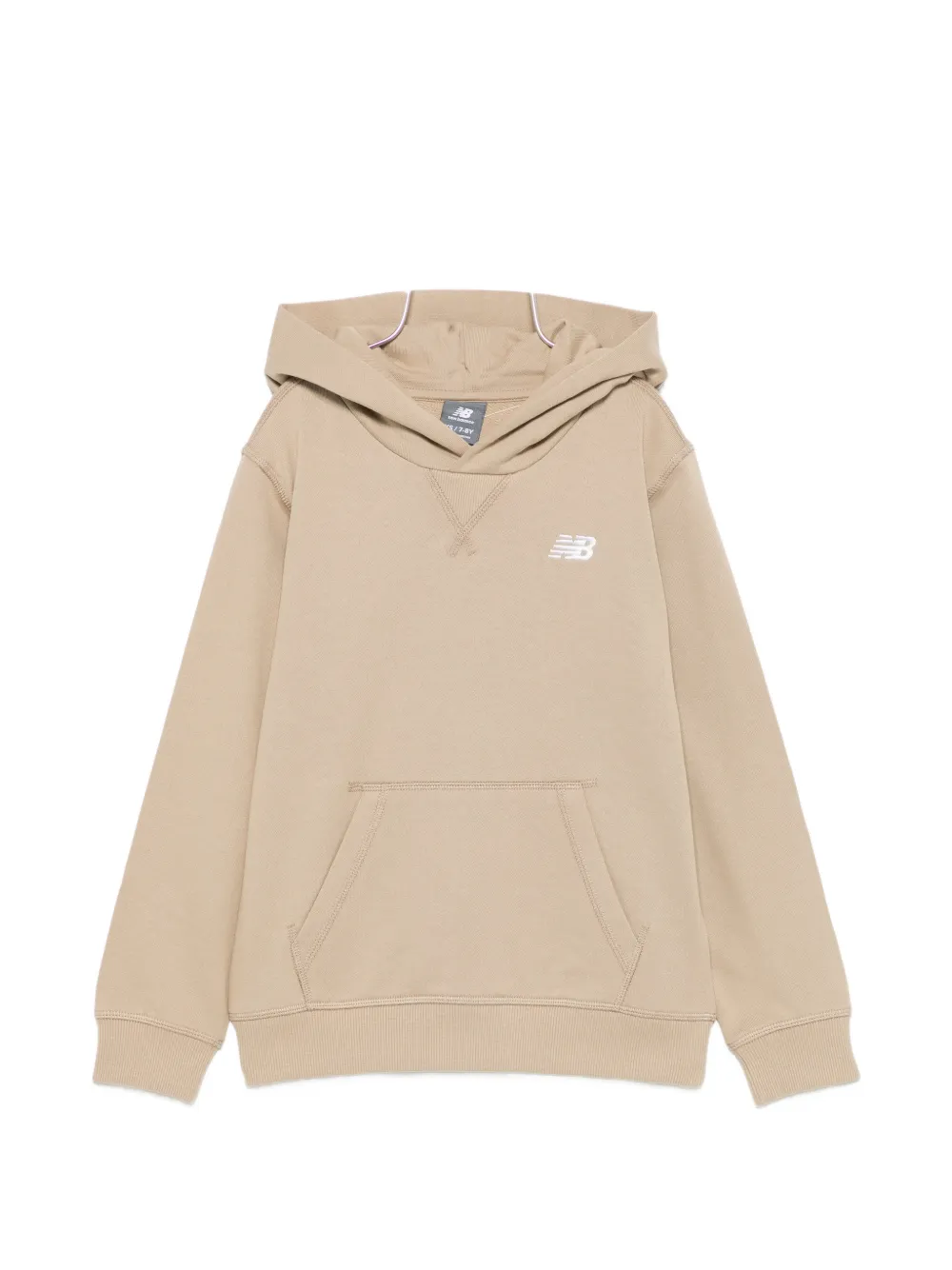 New Balance Kids logo-embroidered pouch-pocket hoodie - Toni neutri