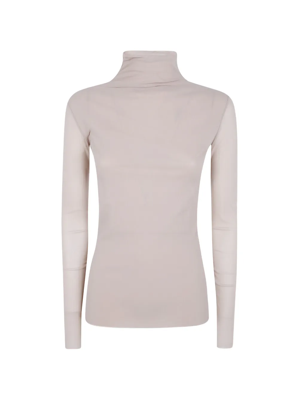D.Exterior sheer high-neck top - Toni neutri
