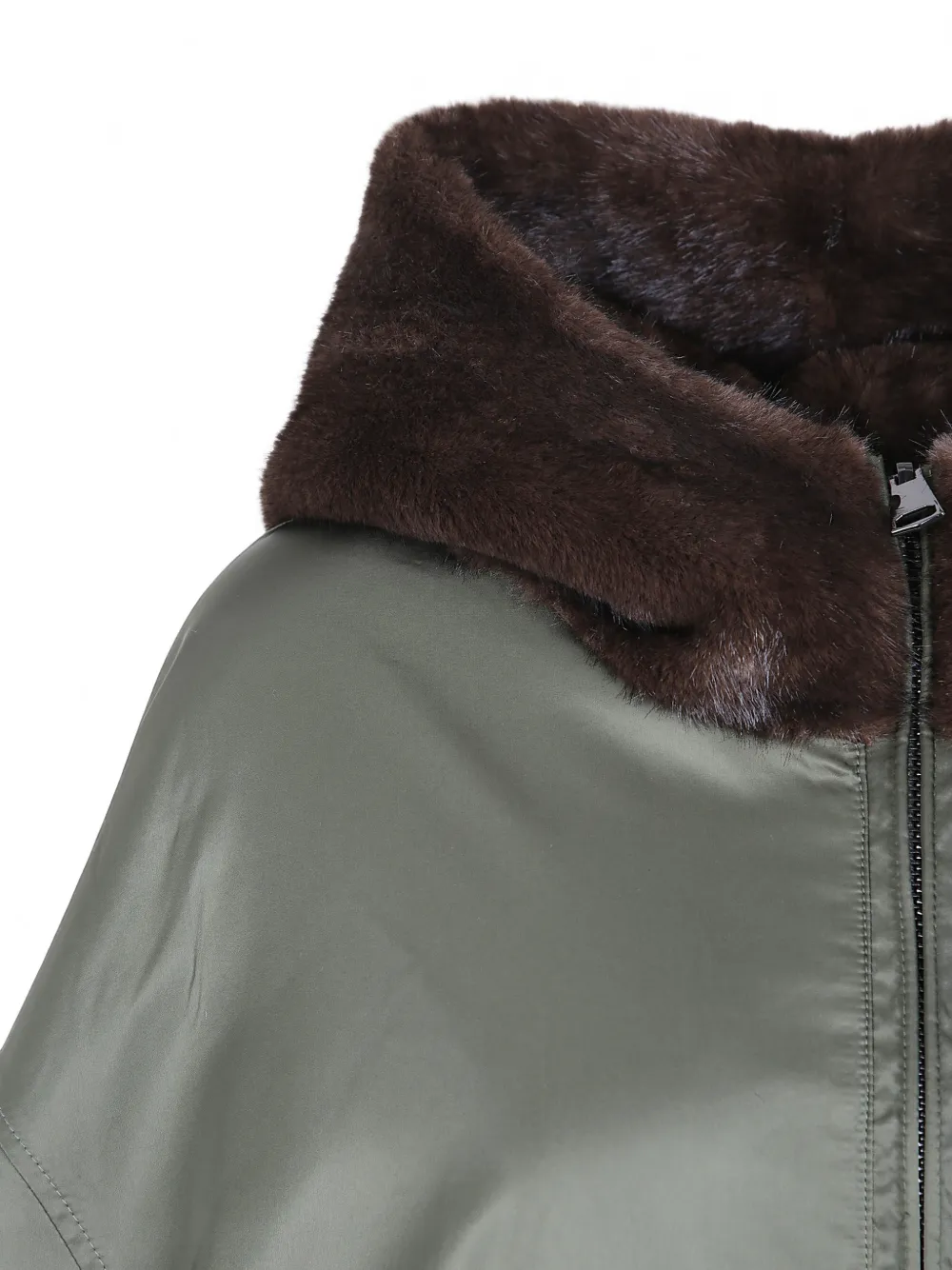 Betta Corradi Jack met rits en afwerking met textuur Groen