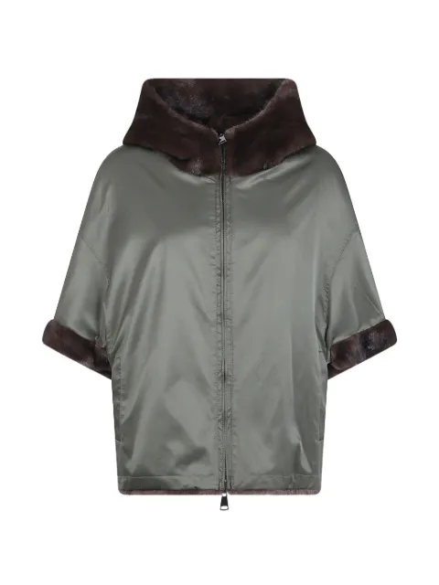 Betta Corradi textured-trim zip-up jacket