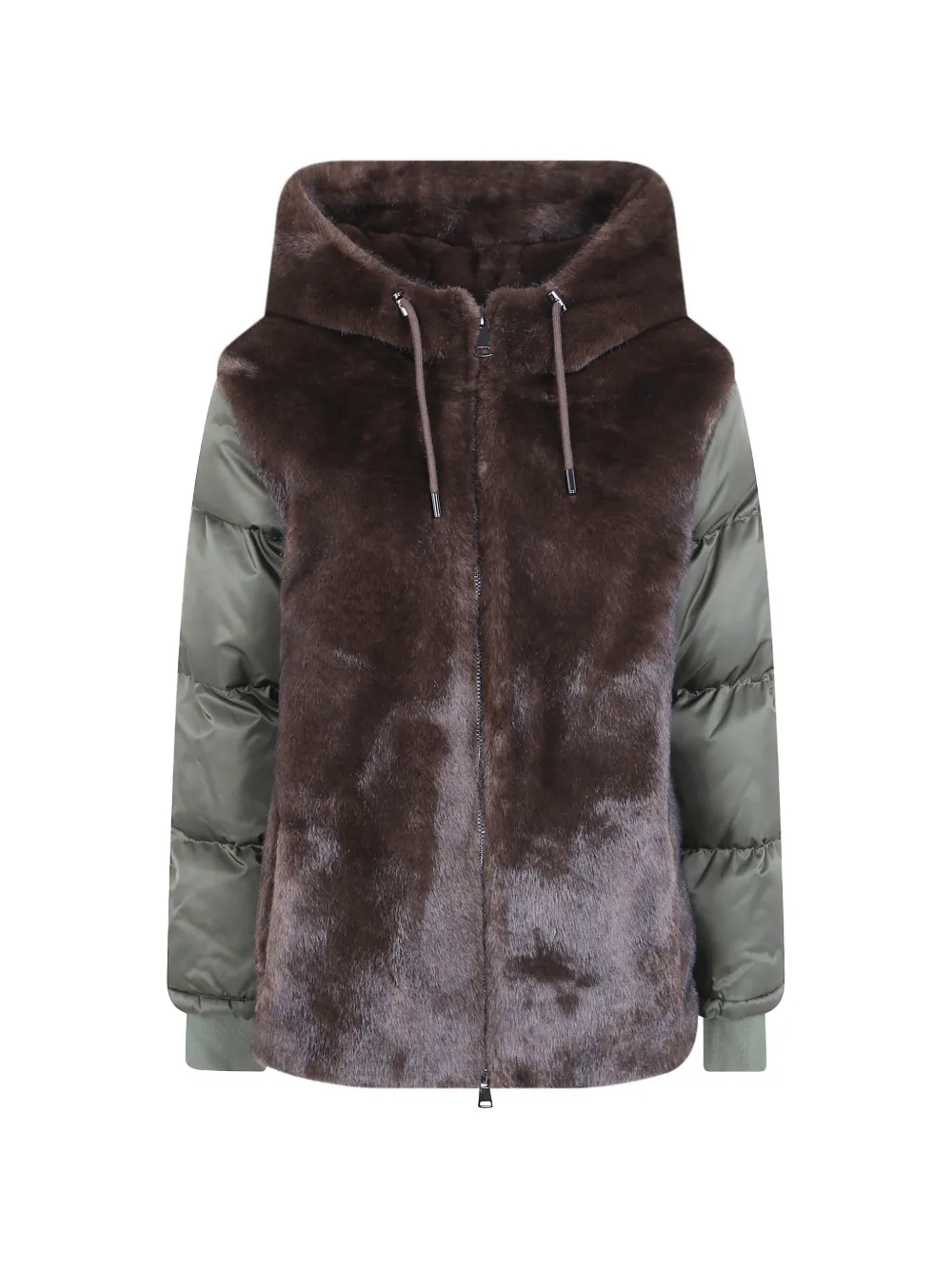 Betta Corradi faux-fur padded jacket - Braun