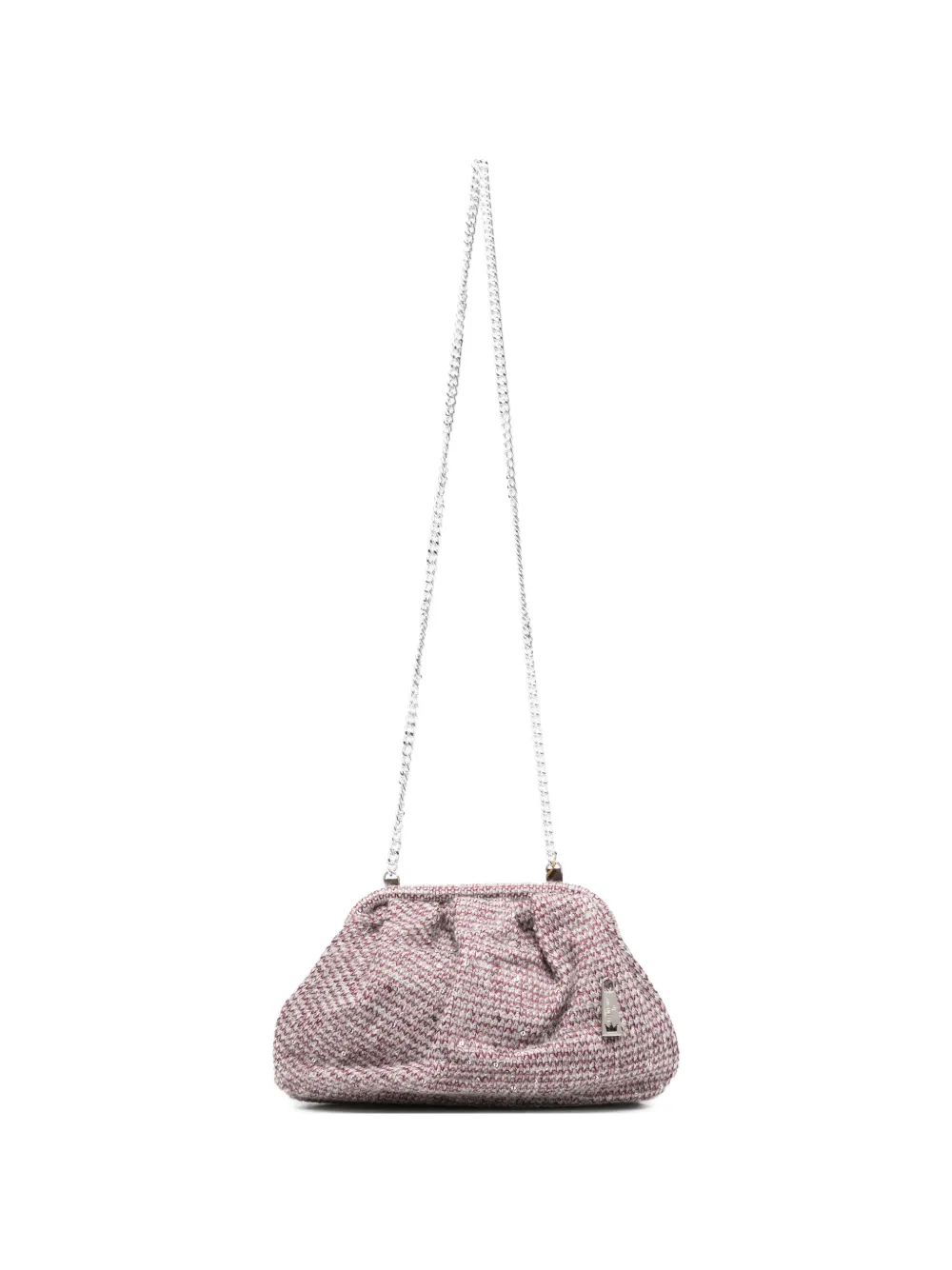 la milanesa Clutch con paillettes - Rosa