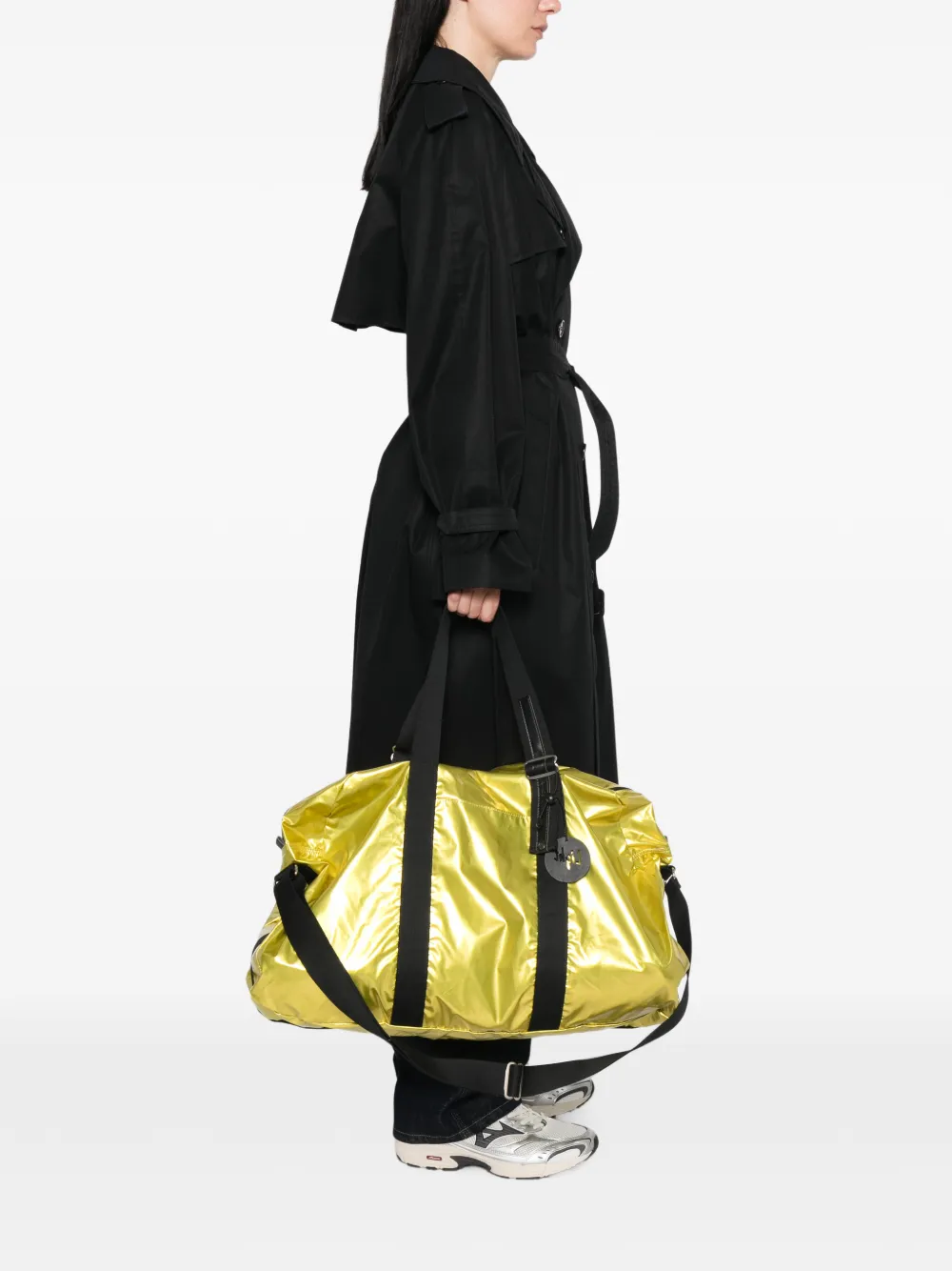 Jack Gomme Walk schoudertas met metallic-effect Geel
