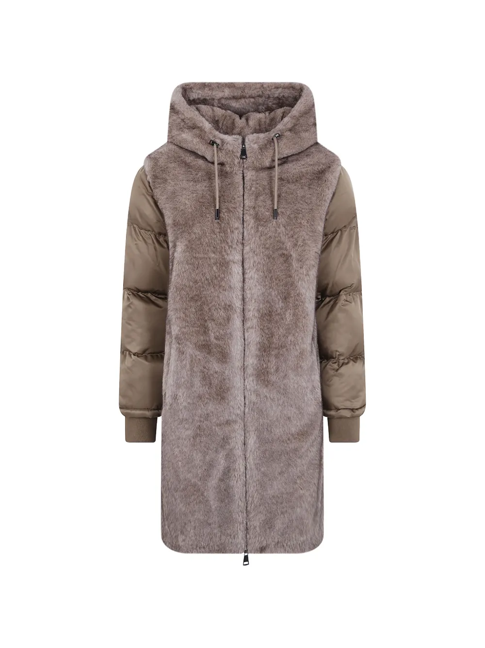Betta Corradi textured-panel padded coat