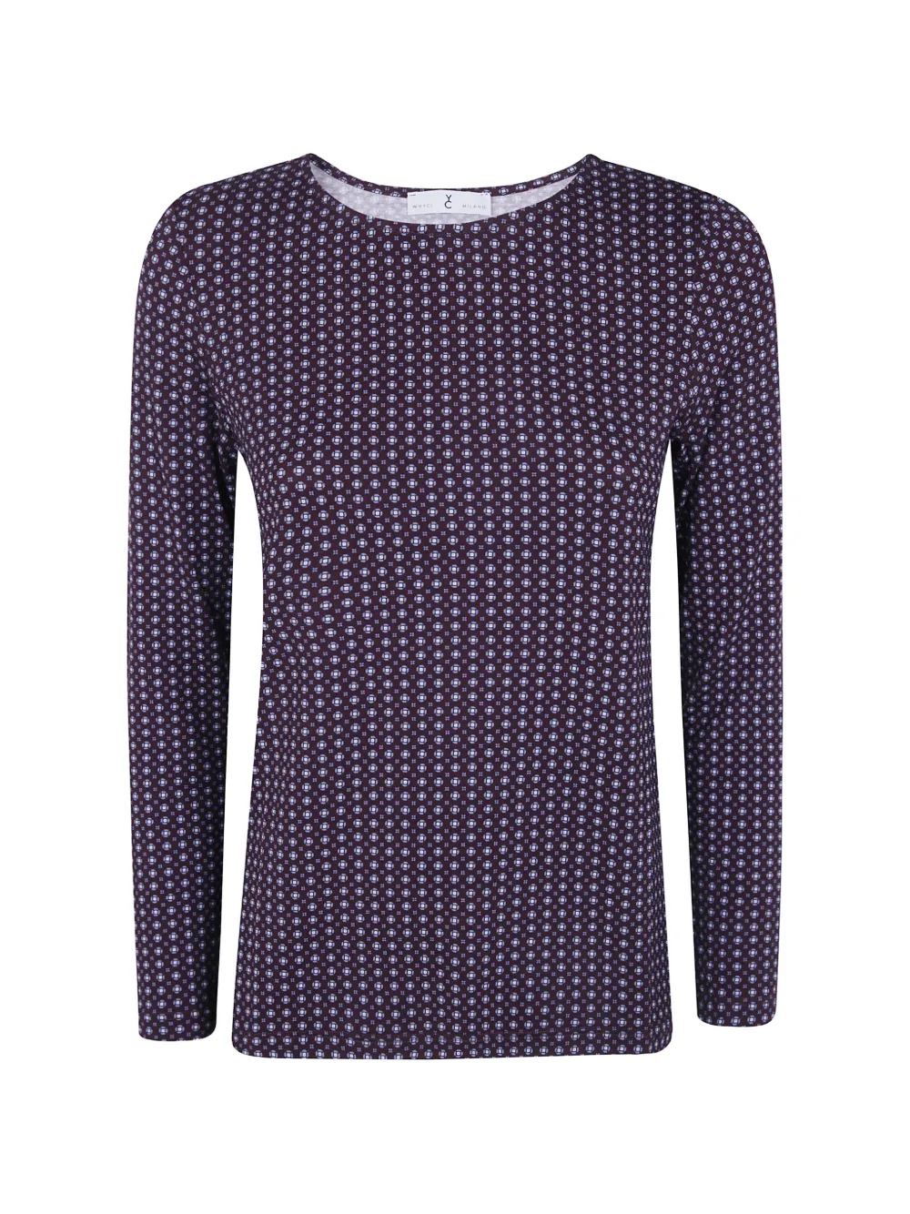 Why Ci geometric-print long-sleeve T-shirt