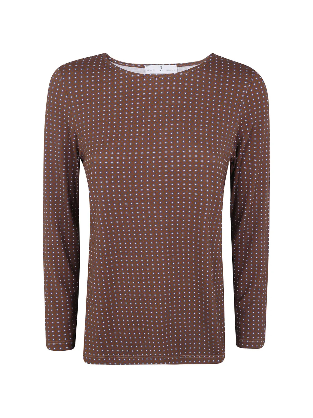 Why Ci geometric-print long-sleeve T-shirt