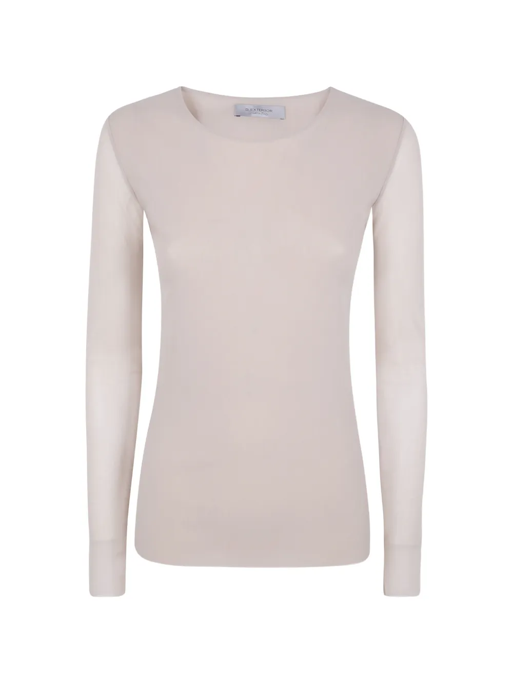 D.Exterior sheer-panel top - Nude