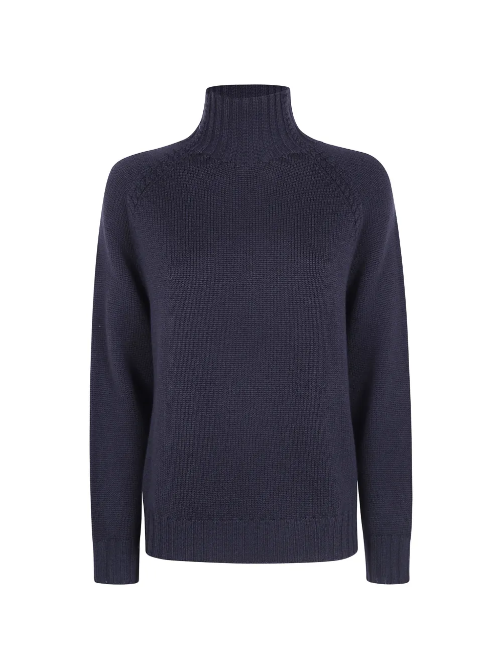 Rossopuro cable-knit high-neck sweater - Blau