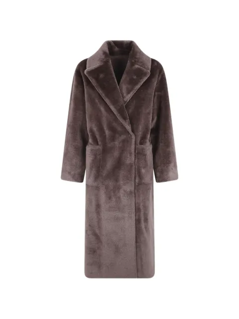 Betta Corradi faux-fur notch-lapels coat