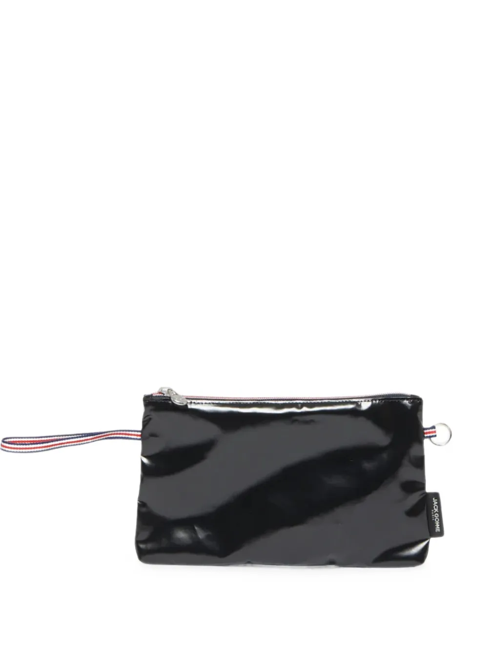 Jack Gomme Paco striped-strap clutch bag - Schwarz