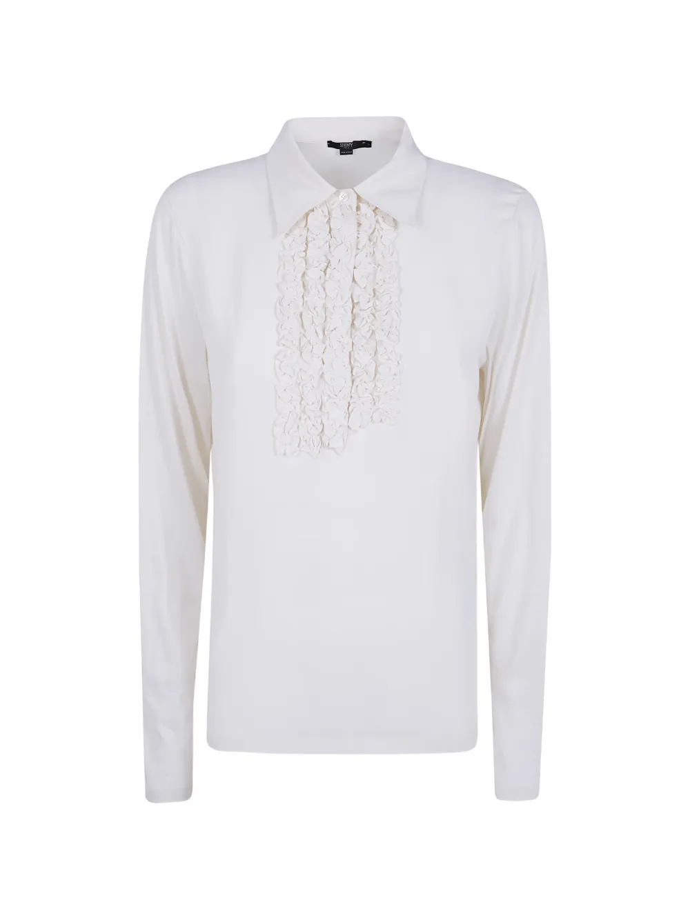 Seventy ruffled-bib shirt - Toni neutri