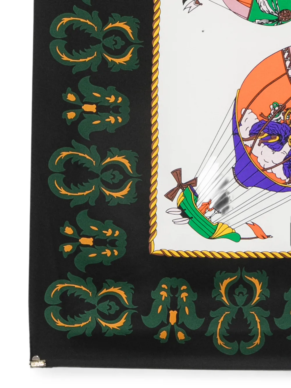 Essentiel Antwerp Zijden sjaal met ballonprint Wit