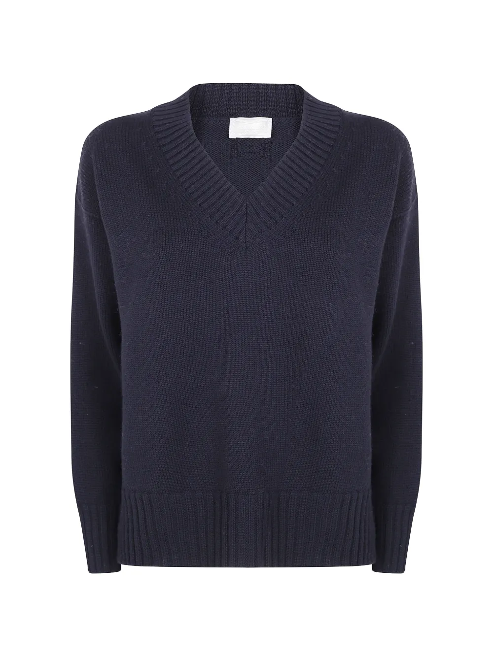 Drumohr V-neck ribbed-trim knit - Grau