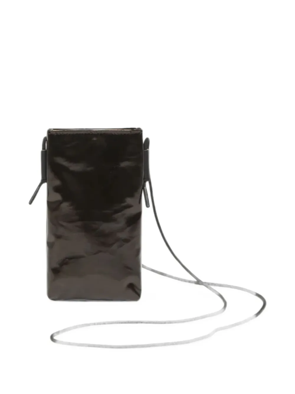 Jack Gomme Likid Light Handytasche Mit Glanzeffekt In Schwarz