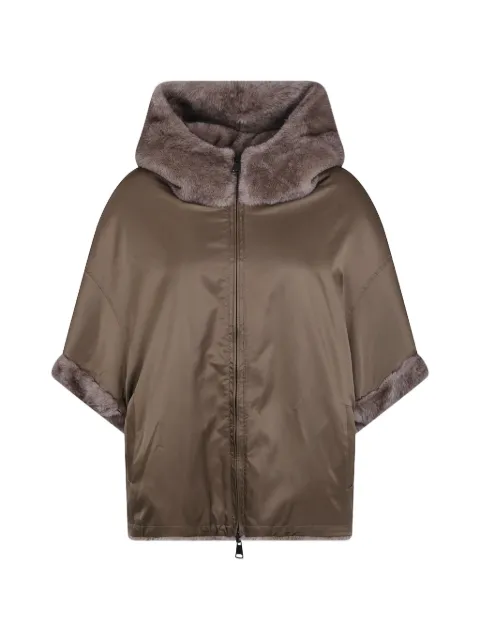 Betta Corradi faux-fur trim hooded coat
