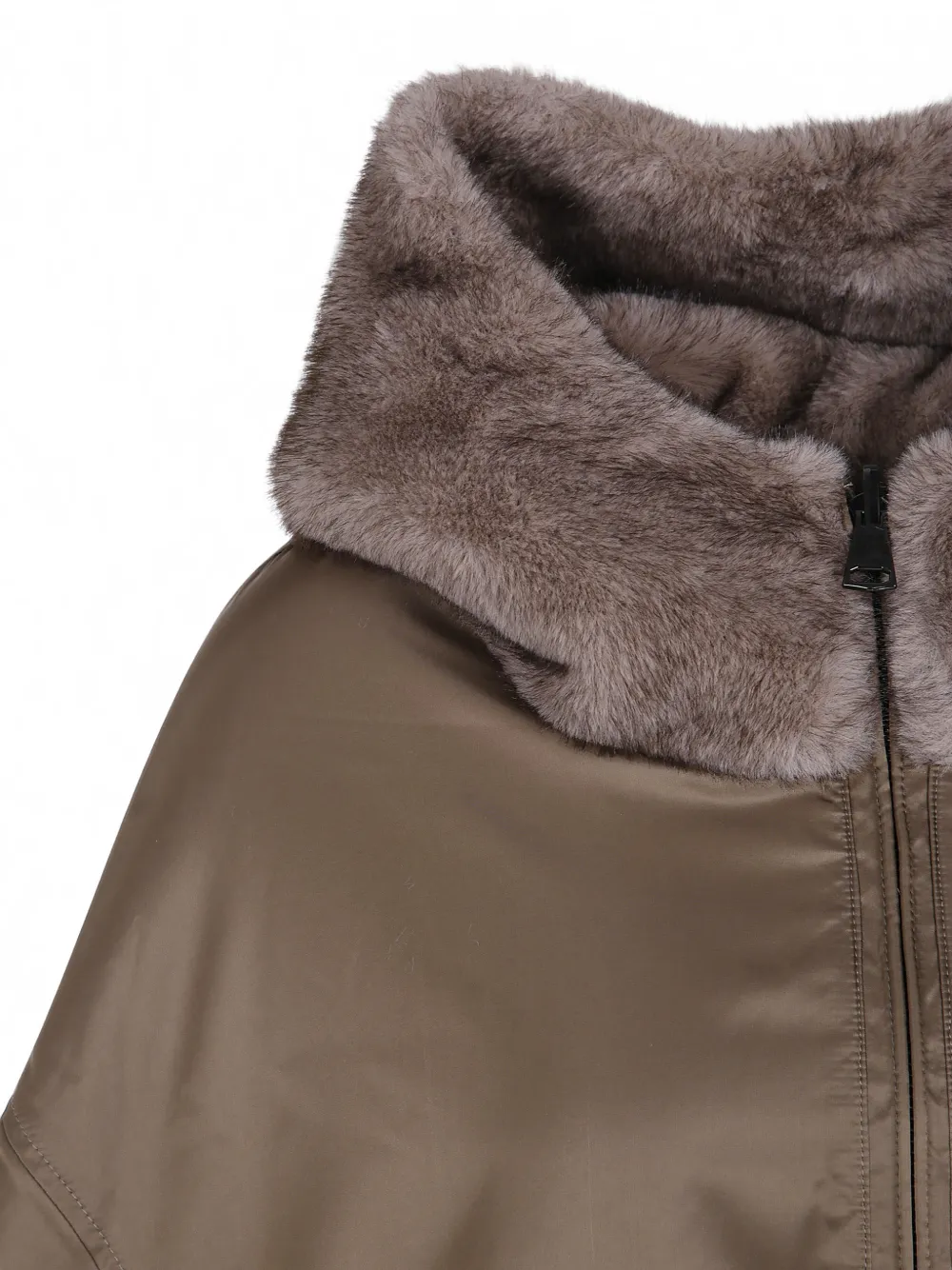 Betta Corradi Jas met imitatiebont Bruin