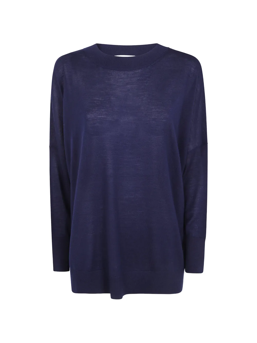 LABORATORIO CAPRI fine-knit drop-shoulder knit - Blau