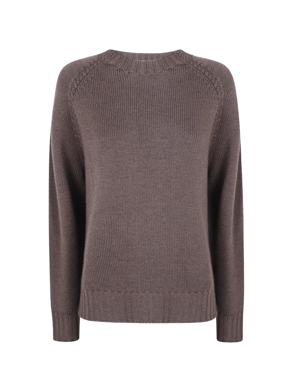 Rossopuro raglan-sleeve knitted knit - Marrone