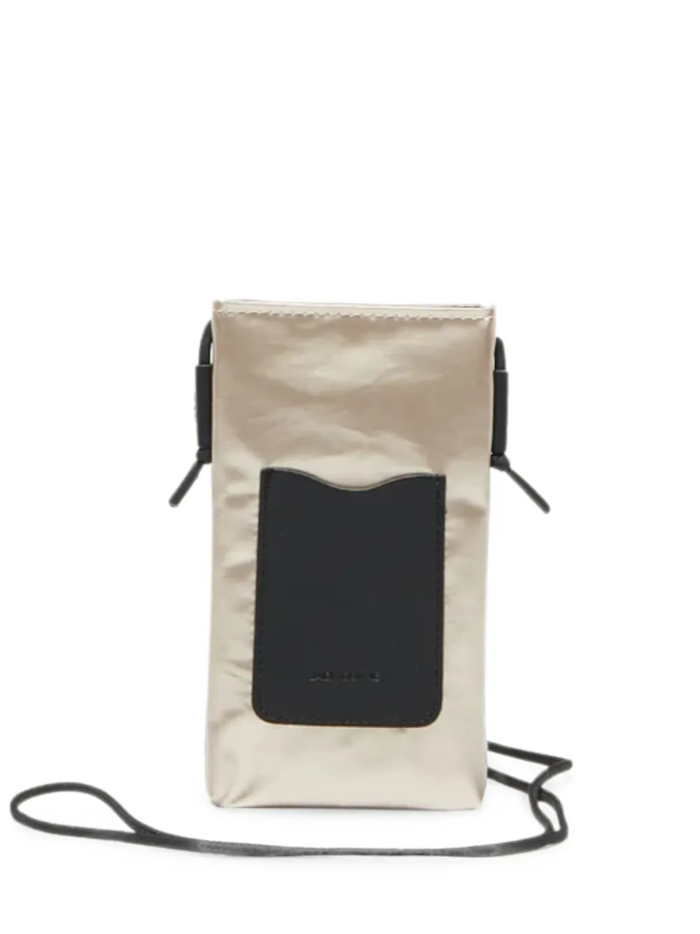 Jack Gomme Likid Light metallic-effect phone bag - Oro