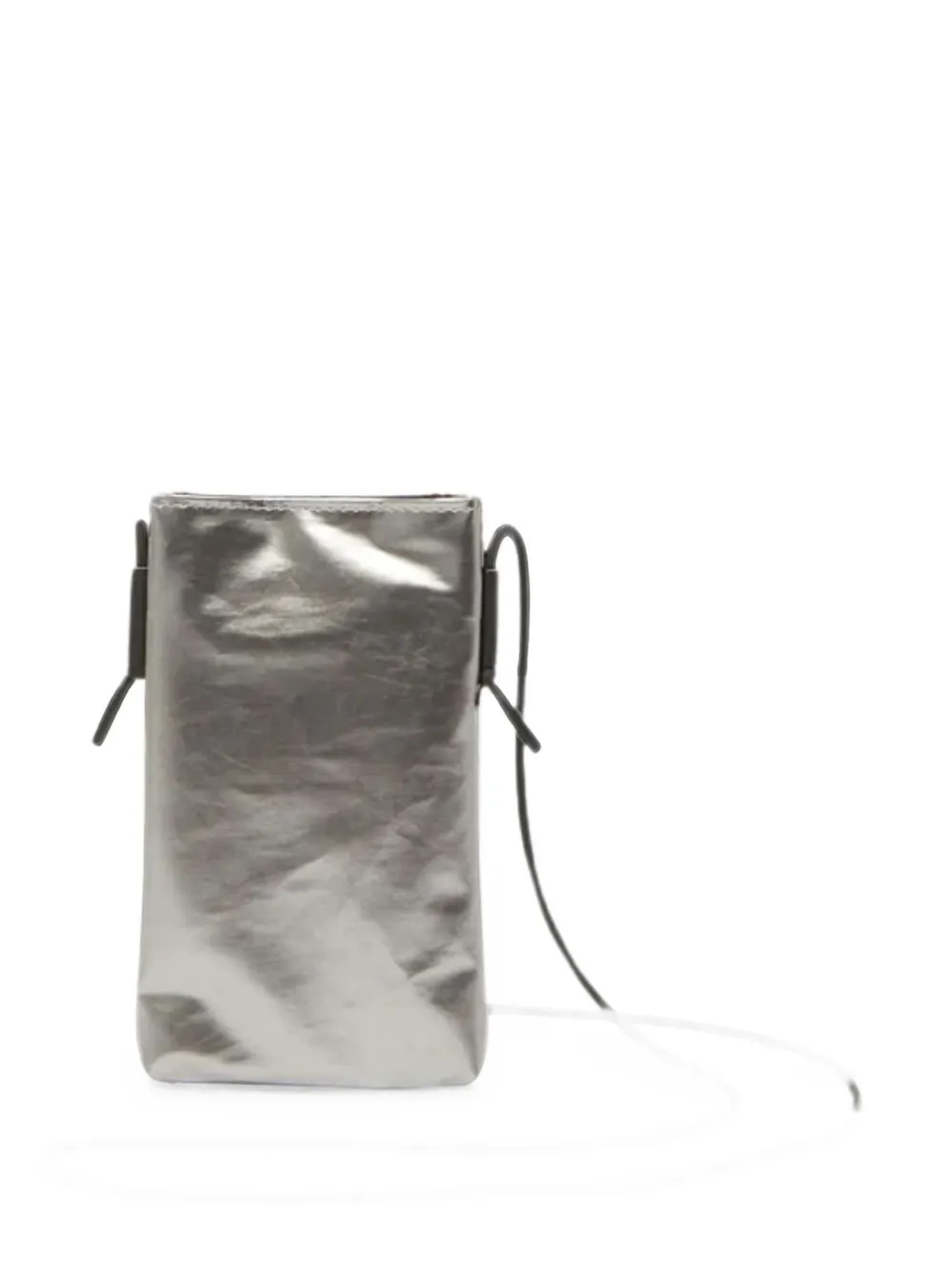 Jack Gomme Likid Light Handytasche Im Metallic-look In Silber