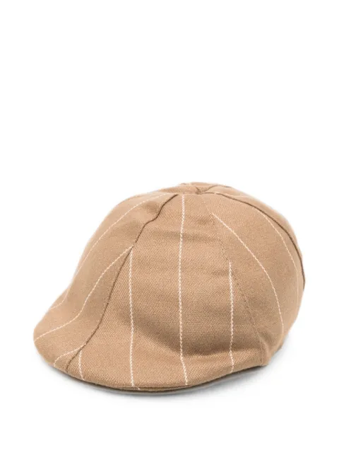 Colorichiari pinstripe flat cap