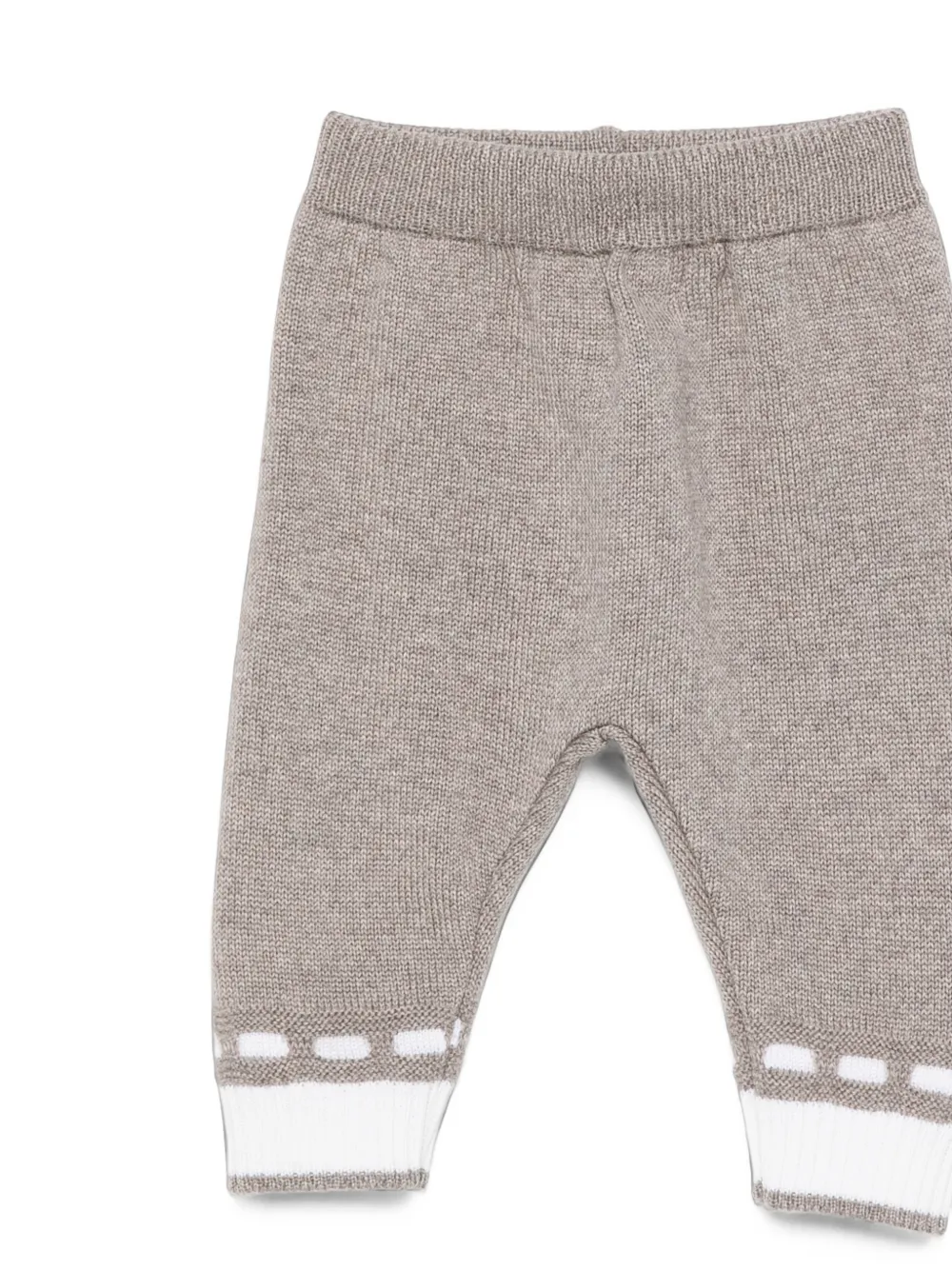 Colorichiari Broekset met Peter Pan-kraag en strik Beige