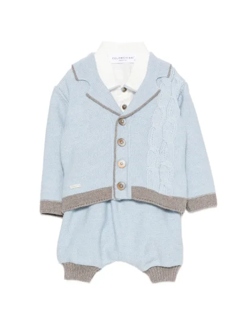 Colorichiari cable-knit trouser set