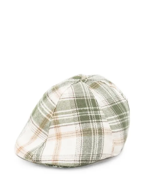 Colorichiari check-pattern flat cap