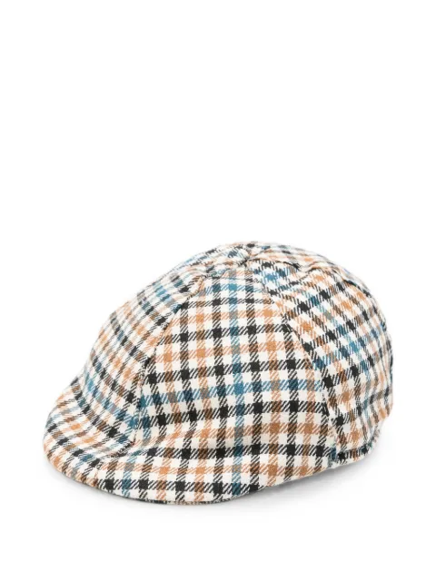 Colorichiari check flat cap
