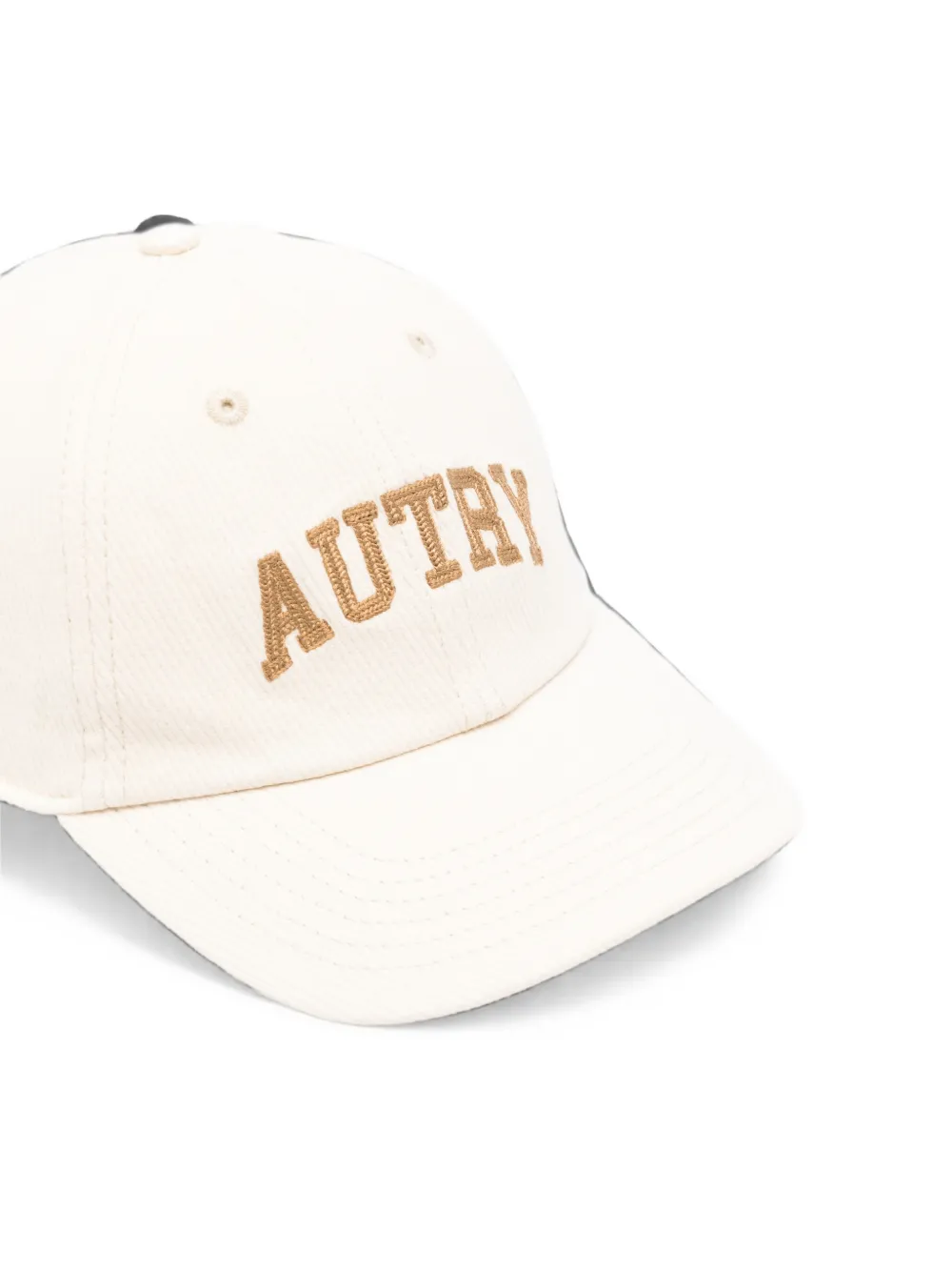 Autry logo-embroidered Corduroy Baseball Cap | White | FARFETCH