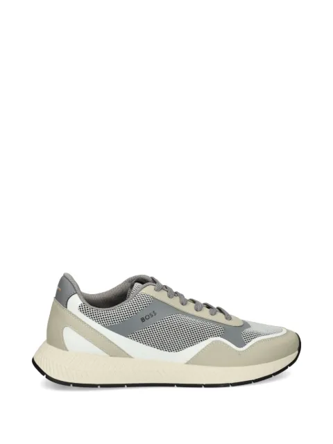 BOSS lace-up panelled sneakers