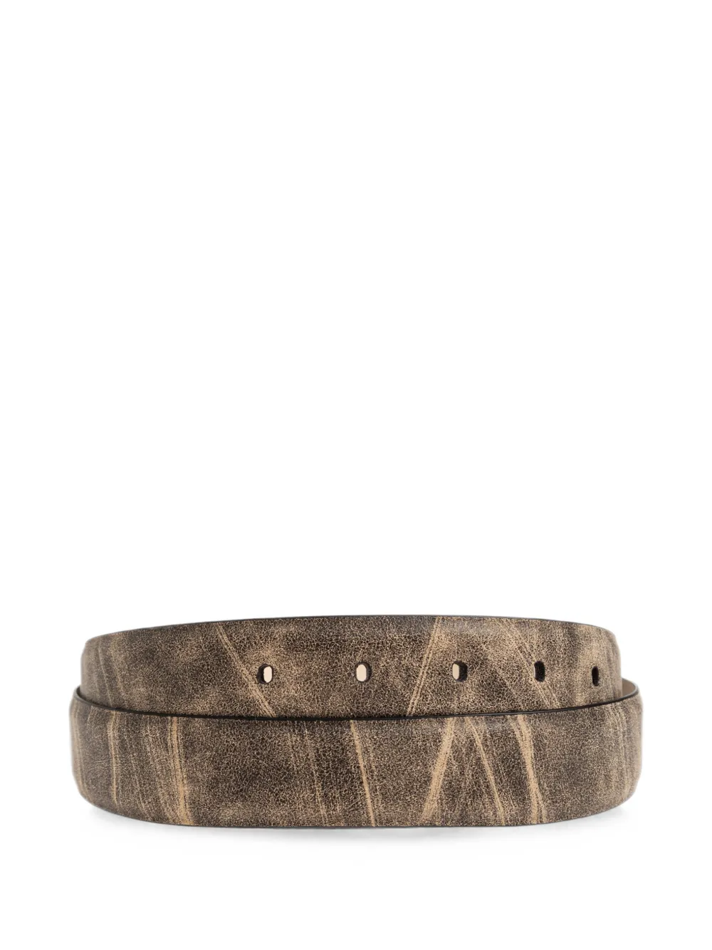 Maison Margiela Leren riem Bruin