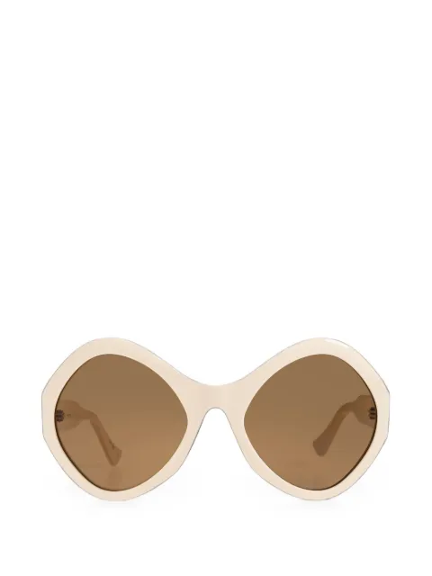 VALENTINO GARAVANI EYEWEAR VLogo round-frame oversized sunglasses