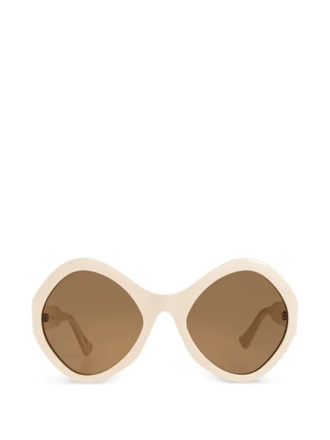 VALENTINO GARAVANI EYEWEAR VLogo round-frame oversized sunglasses