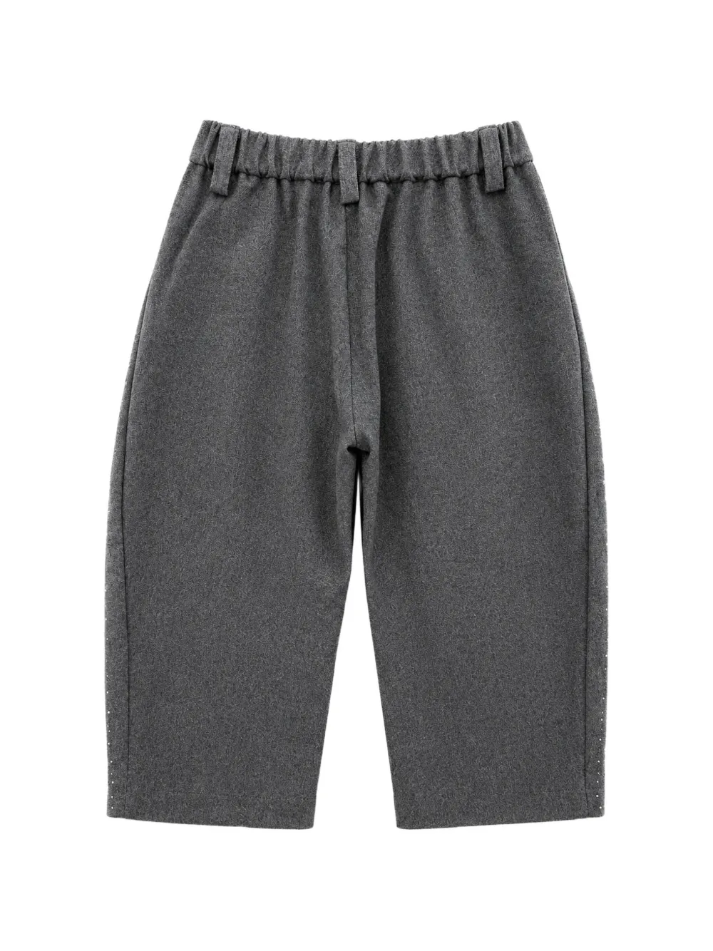 Miss Grant Kids Elastische broek verfraaid met stras Grijs