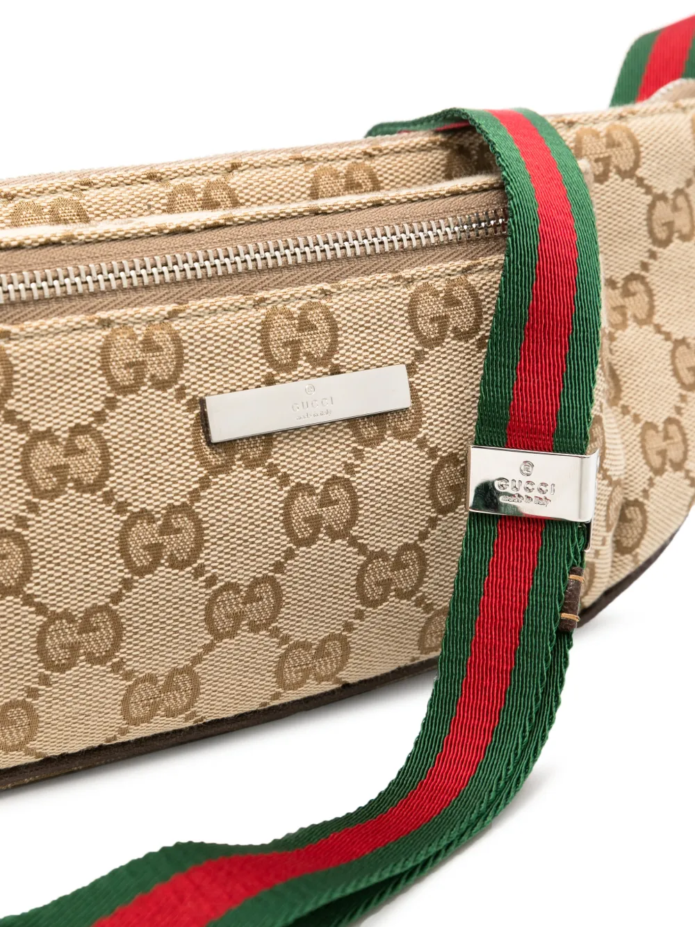 Gucci GG Supreme heuptas met Web-streep Beige
