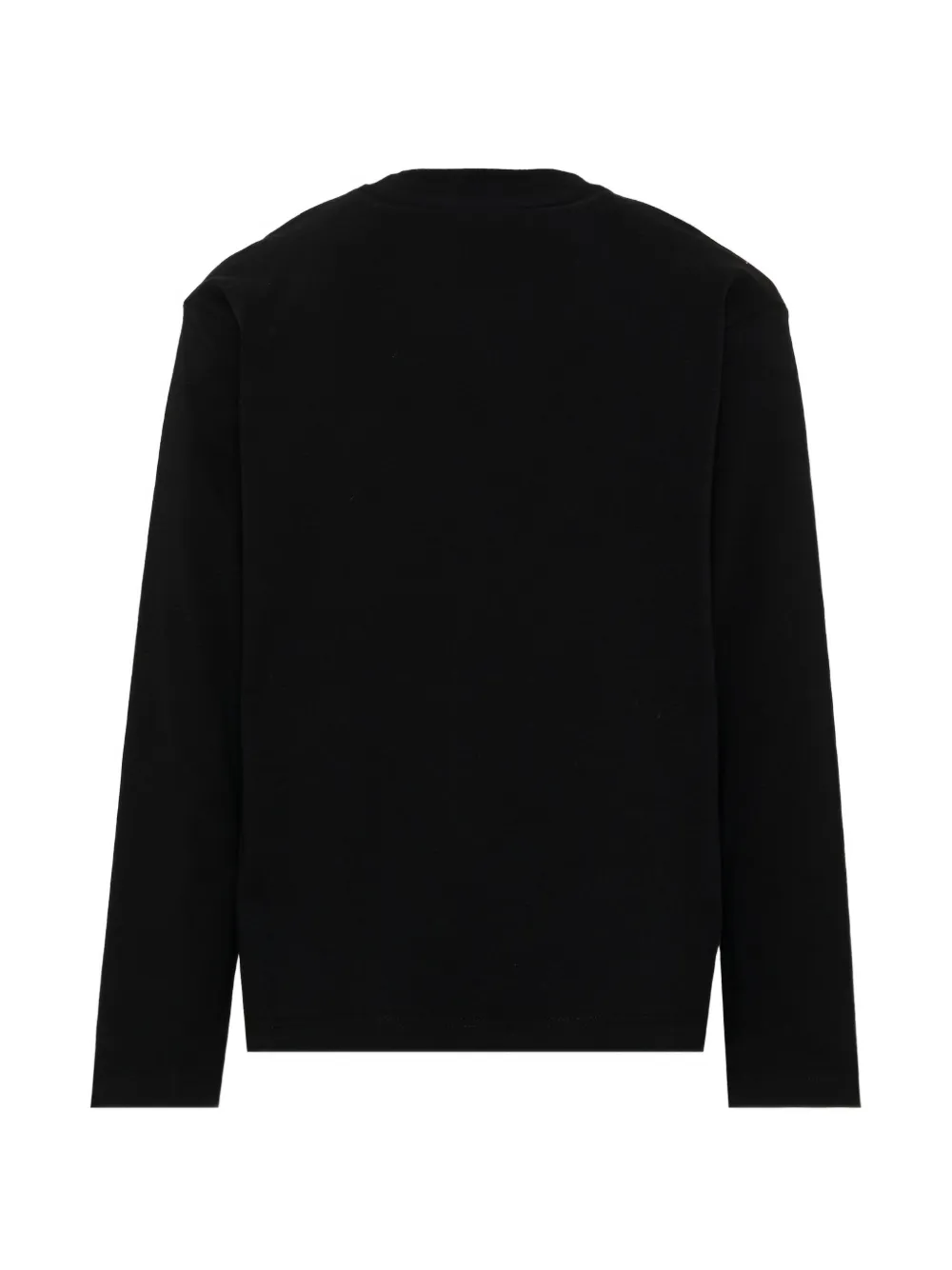 MSGM Kids T-shirt met lange mouwen en logo-print Zwart