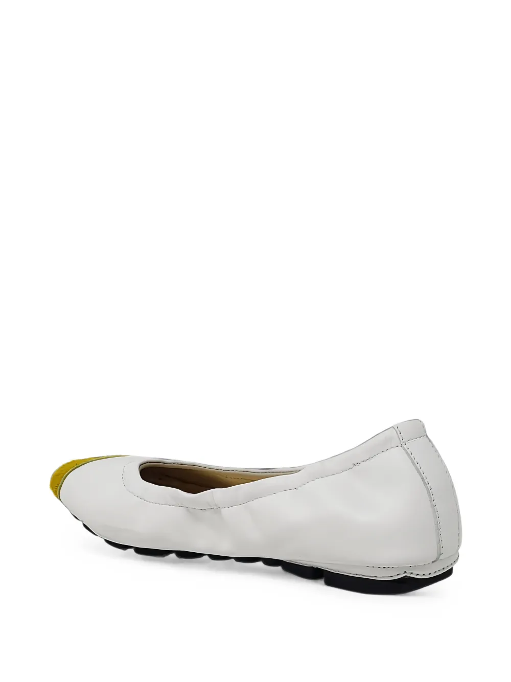Moda calf hair-tip ballet flats - Bianco