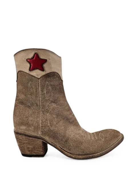 Madison.Maison Pointy star-patch cowboy boots