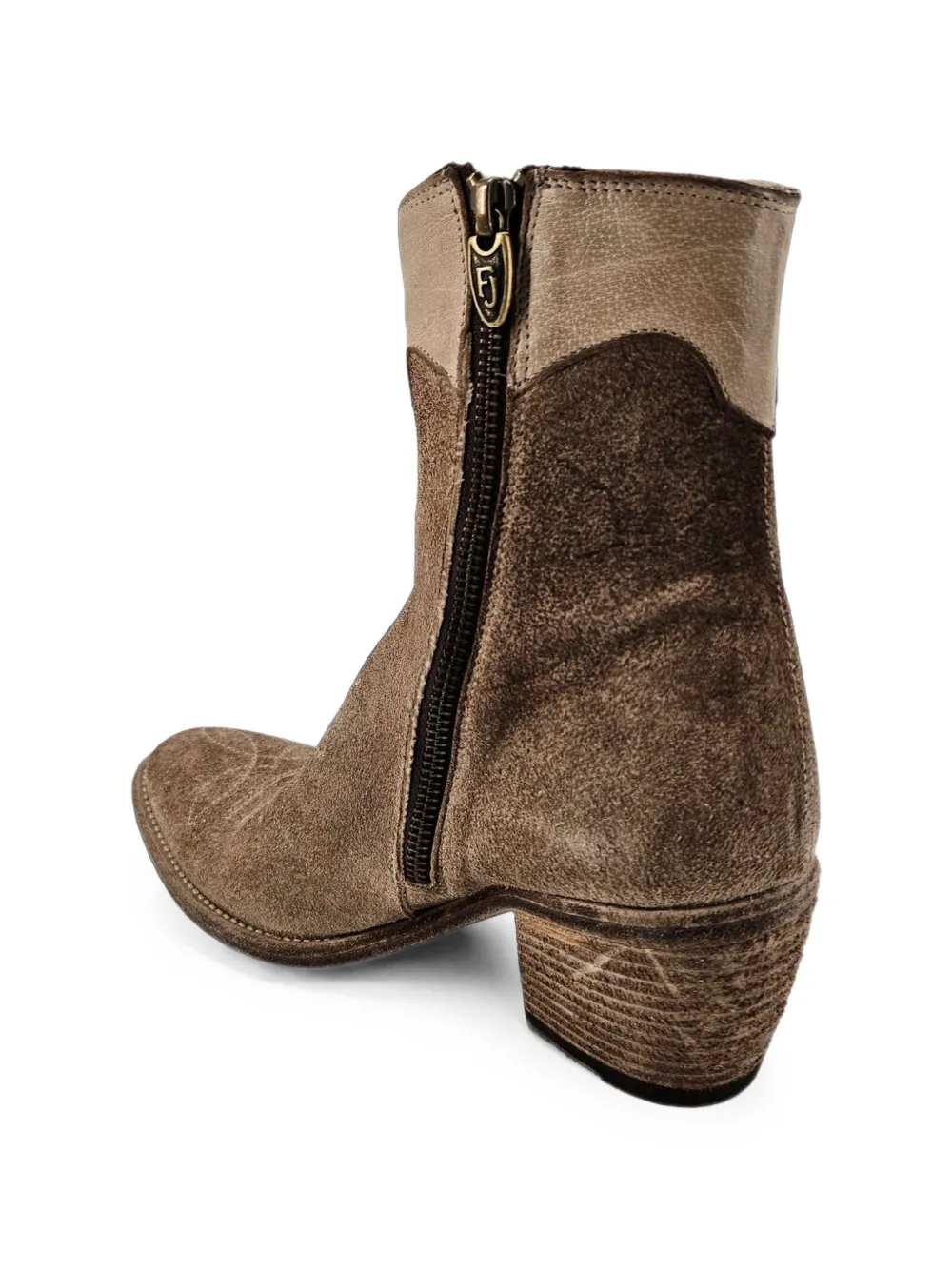 Madison Maison Pointy laarzen met sterpatch Bruin