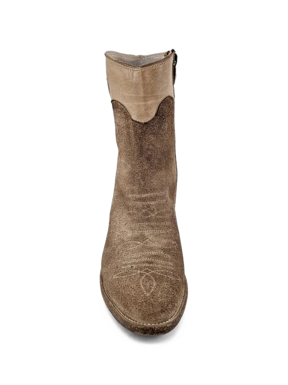 Madison Maison Pointy laarzen met sterpatch Bruin