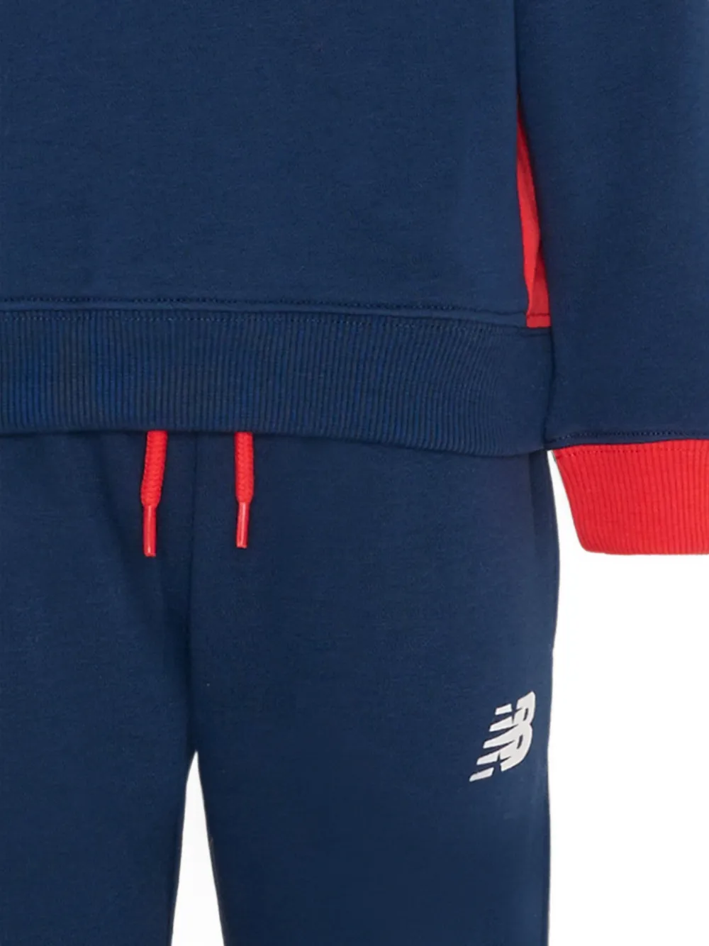 New Balance Kids Trainingspak met logoprint Blauw