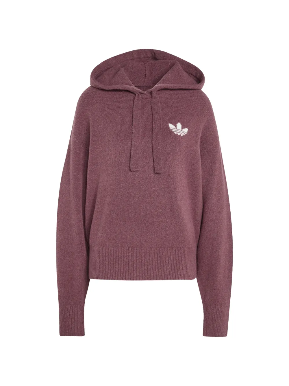 adidas essentials knit hoodie Paars