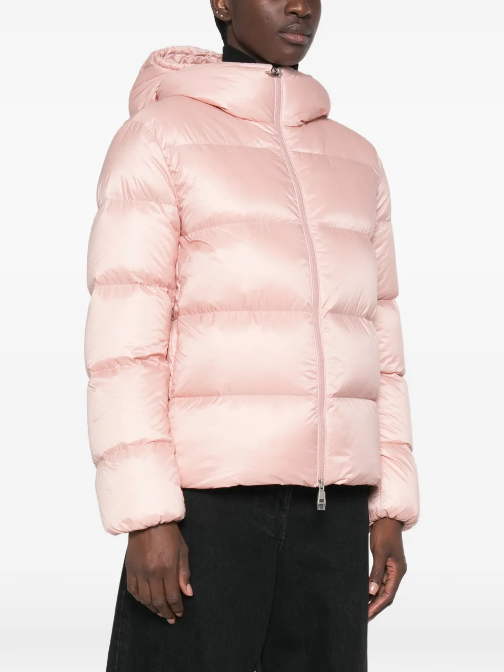 Moncler hooded padded jacket Roze