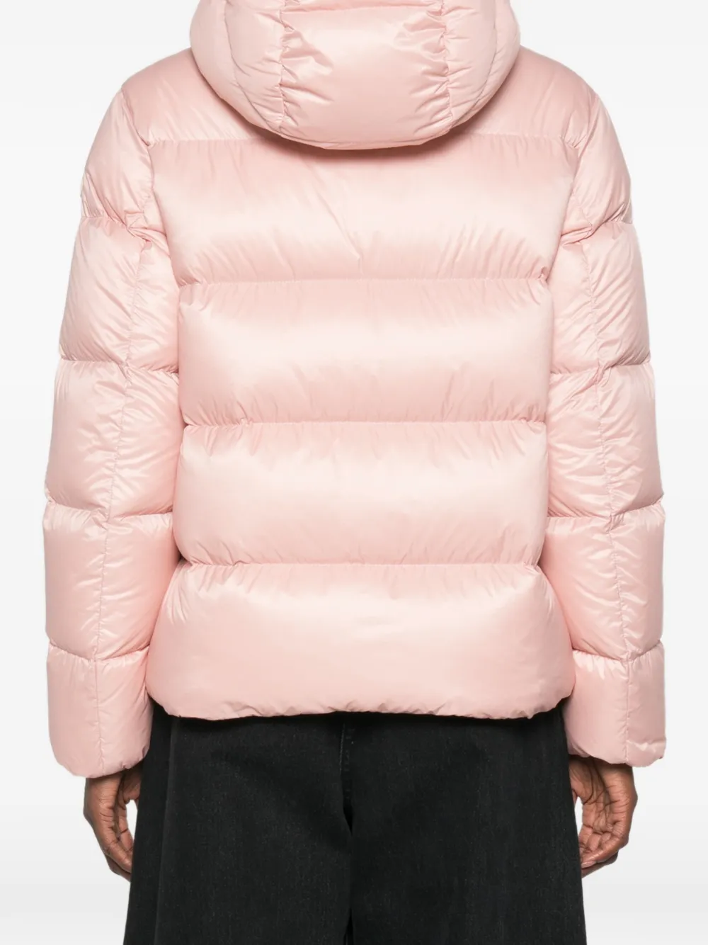 Moncler hooded padded jacket Roze