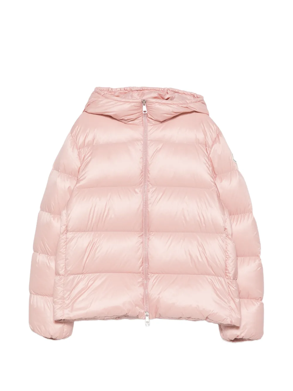 Moncler hooded padded jacket Roze