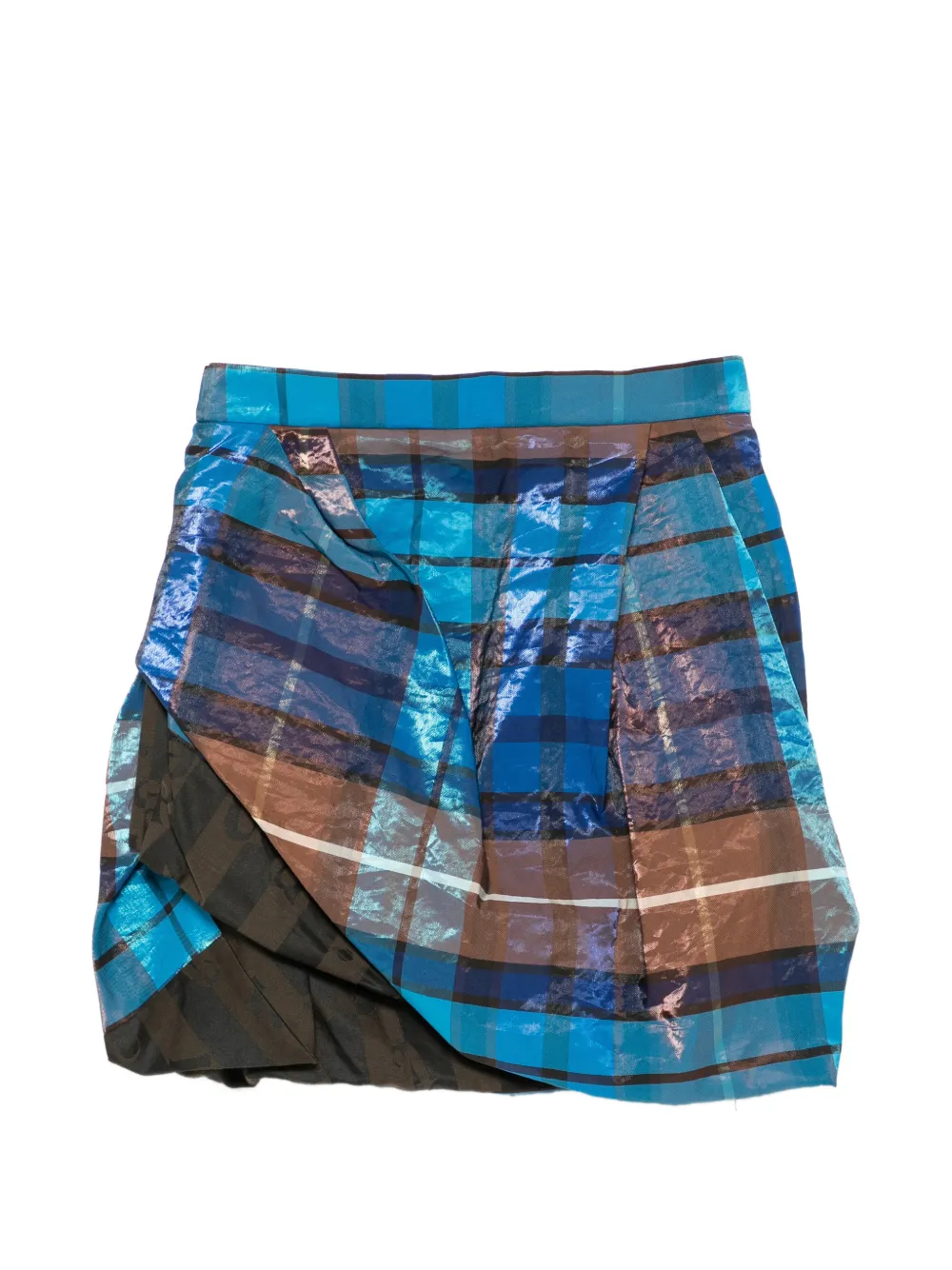 Vivienne Westwood Zora plaid-pattern mini skirt - Blu
