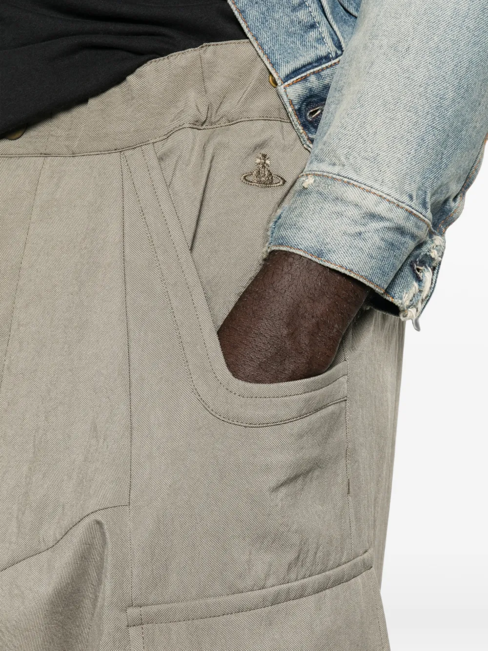 Vivienne Westwood Cargo broek met Orb-borduurwerk Grijs