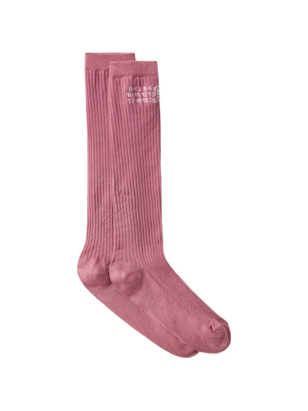 MM6 Maison Margiela Sokken verfraaid met logo Roze