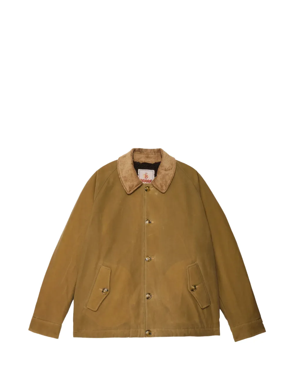 Baracuta corduroy-collar button-up jacket